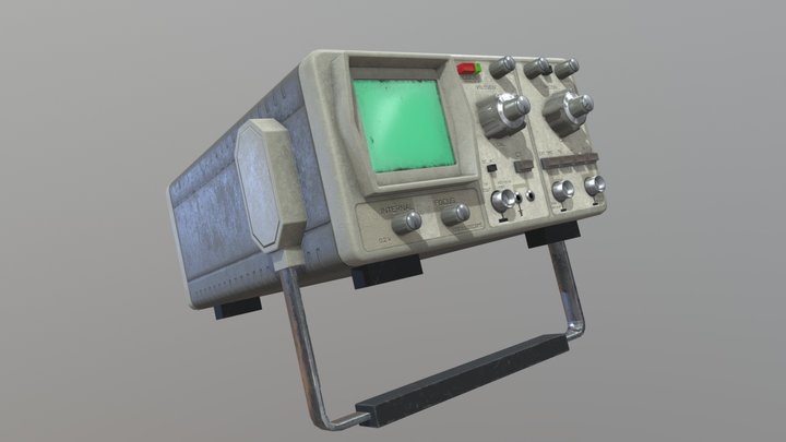 Oscilloscope 3D Model