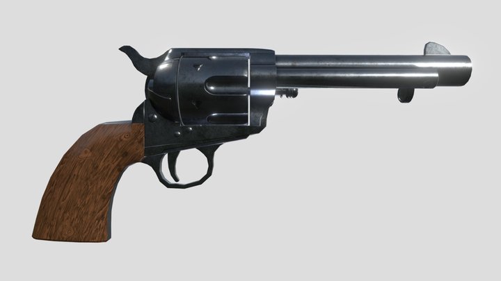 019_ Weapons_ Colt 1873 Revolver_ Animated