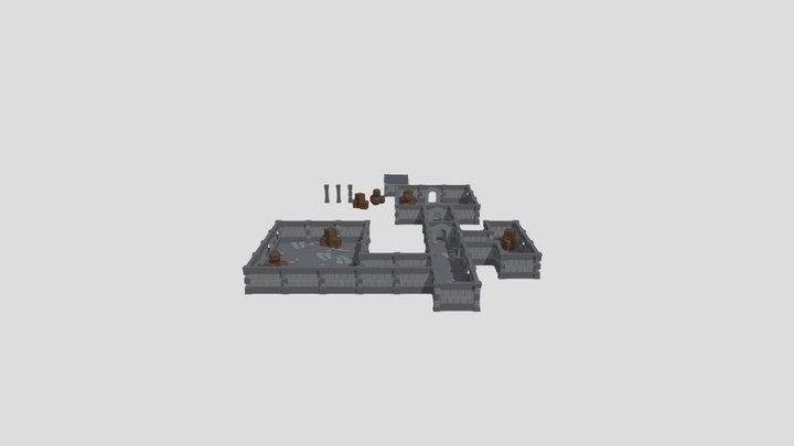 Modular Dungeon 3D Model