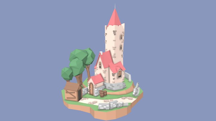 Game Art 1 - Simple Scene 3D Model