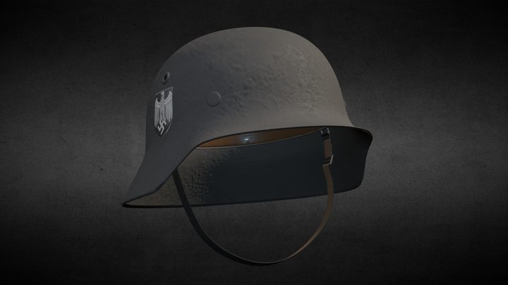 WW2 M35 Heer Stahlhelm 3D Model