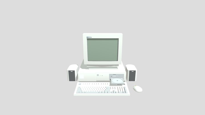 HP Vectra VL2 1994 3D Model