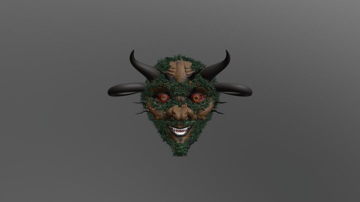 Greek Mask: Pan, god of the wild 3D Model