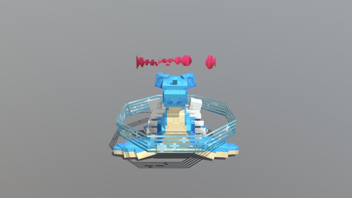 Lapras Gmax Cobblemon 3D Model