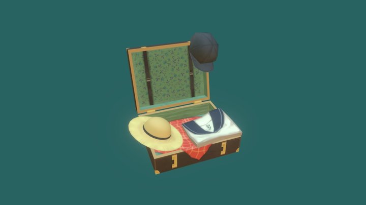Boy's Suitcase 3D Model