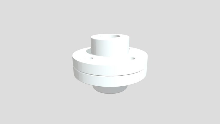 フランジ形固定軸継手 3D Model
