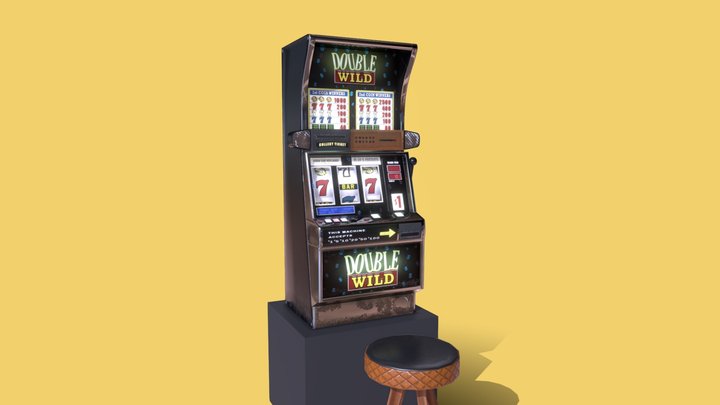 Casino Slot machine - Low Poly 3D Model