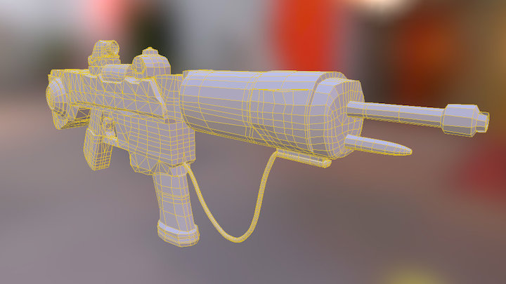 Sci Fi Weapon Retropo 3D Model