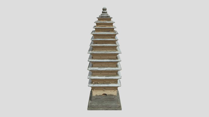 Qiyun Pagoda, White Horse Temple / 白馬寺齊雲塔 3D Model
