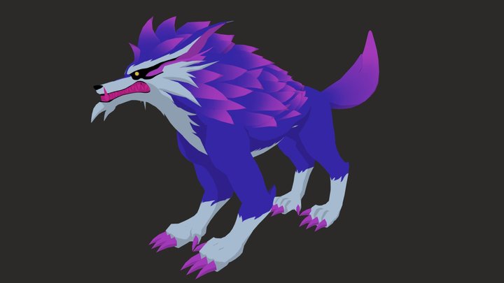 Dire Wolf 3D Model
