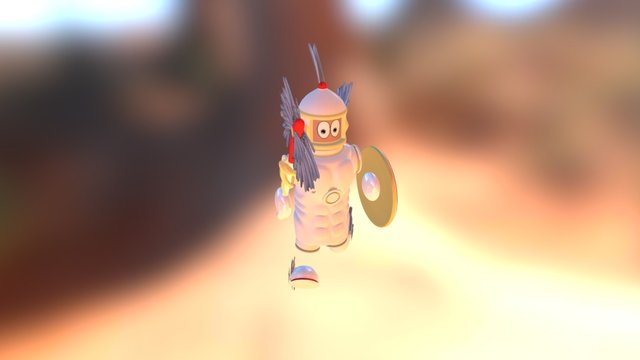 Hermes Cartoon style 3D Model