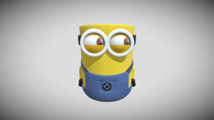 Minions Pencil Holder 3D Model