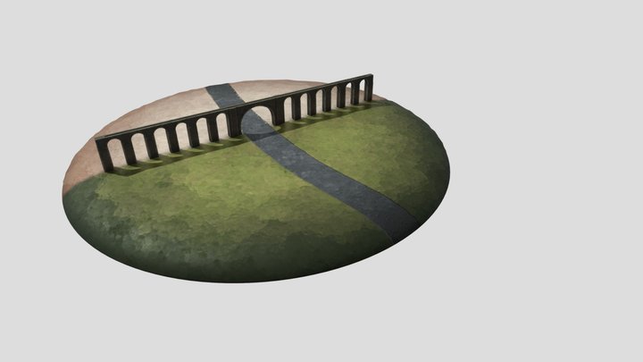 Óbidos aquaduct (Aqueduto da Usseira) 3D Model