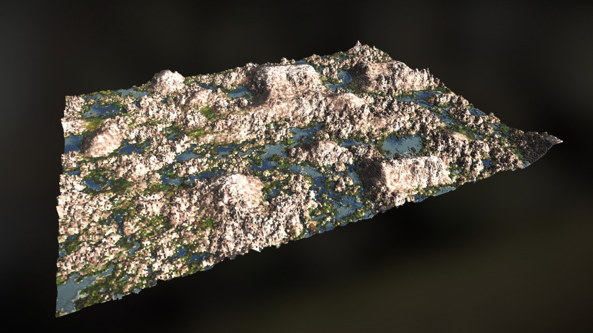 Voxel Terrain - 3D model by nova-graphix [27e6312] - Sketchfab