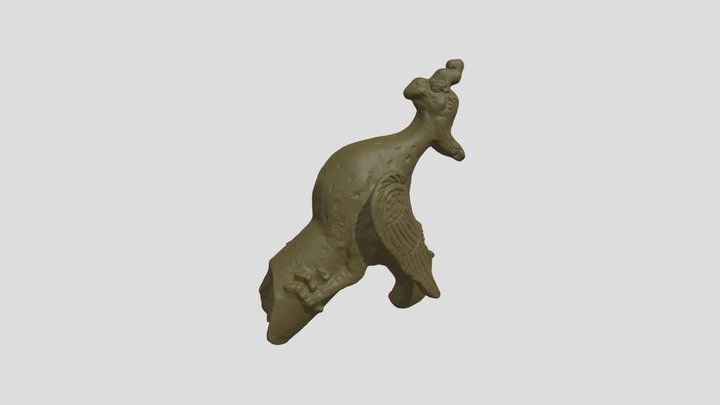 Phoenix-shaped Component of Liao Dynasty, China 3D Model