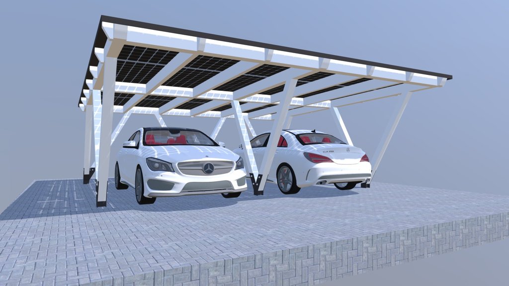 Carport A 3d Model Collection By Veber Wood Rendersales Sketchfab 9590