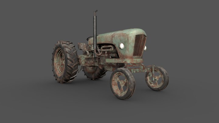 OLD TRACTOR 3D Model