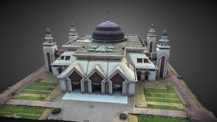Building - At Tin Mosque East Jakarta 3D Model
