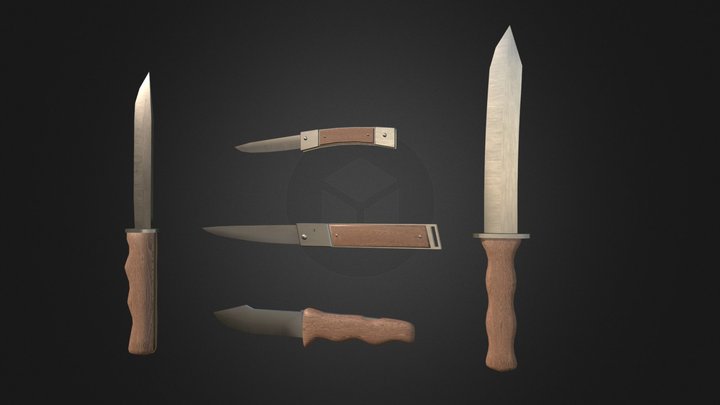 Knives Pack 3D Model