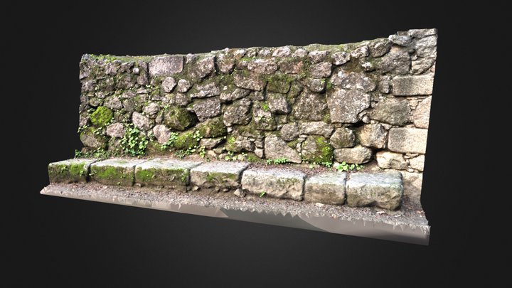 Stone wall 3D Model