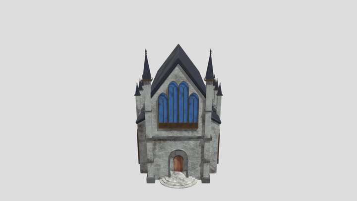 Neo Gothic Church V2 3D Model