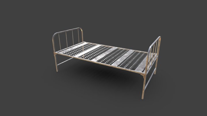Military Bed 3D Model