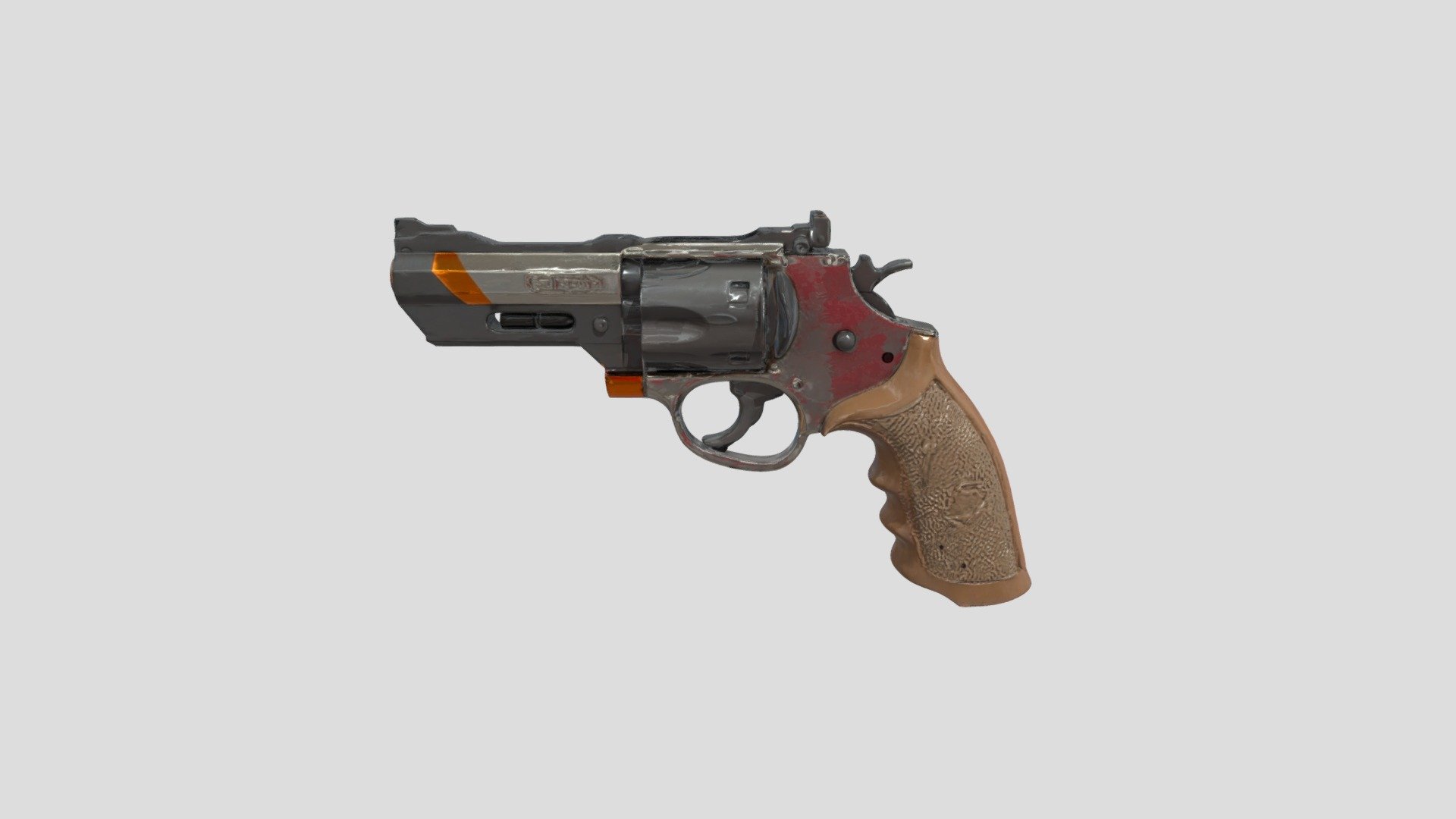 Futuristic Revolver Mockup - 3D model by 14densvenske88 [27ebb2e ...