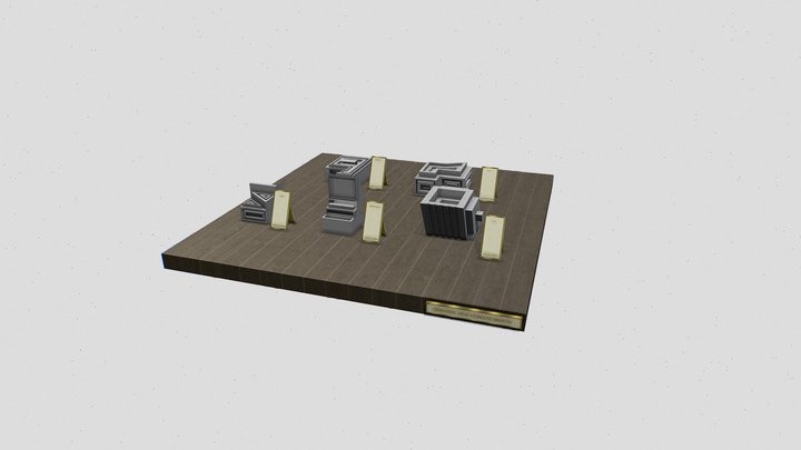 5 MODELOS DE CEMENTO PULIDO 3D Model