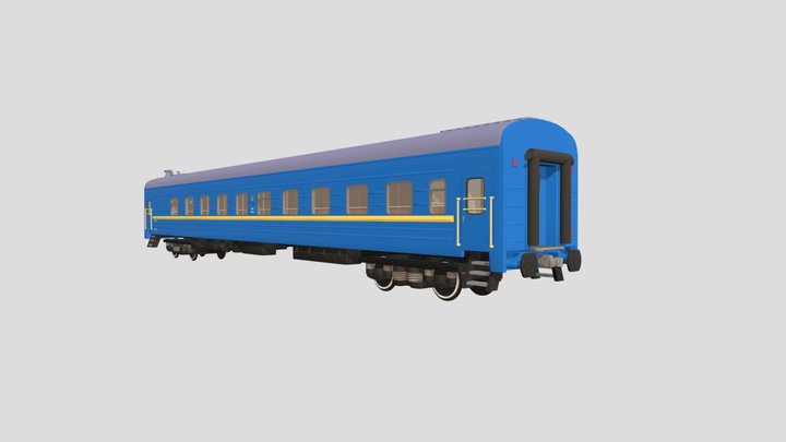 Passanger railcar – Free 3D Model STL