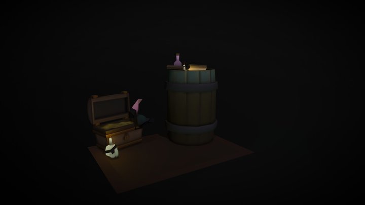 Pirate Props 3D Model