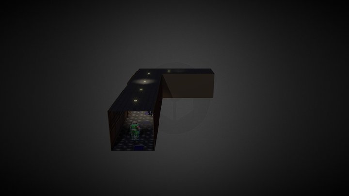 Doom Corridor 3D Model