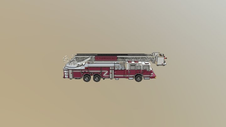 Fire Truck Test 3D Model