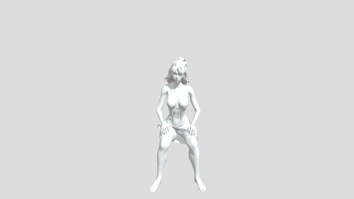 Woman (Sitting Standing Clap) 3D Model