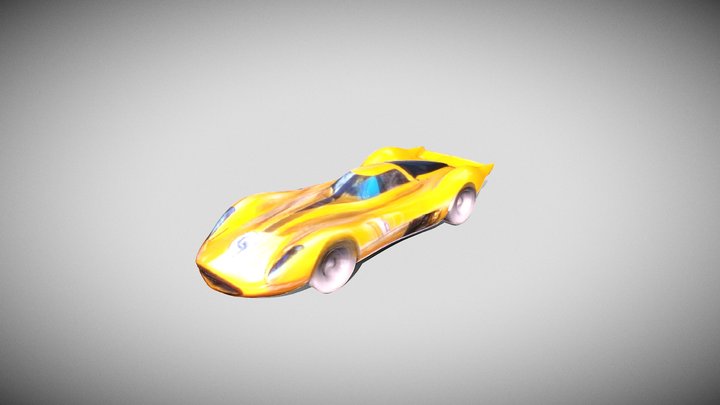 Golden Racer 3D Model