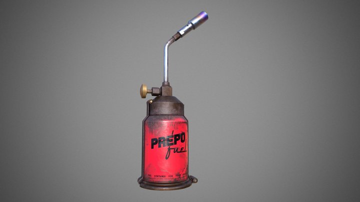 Prepo Fuel Blow Torch - PBR Game Ready Model 3D Model