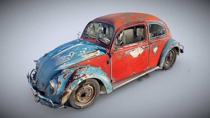 Old VW Bug 3D Model