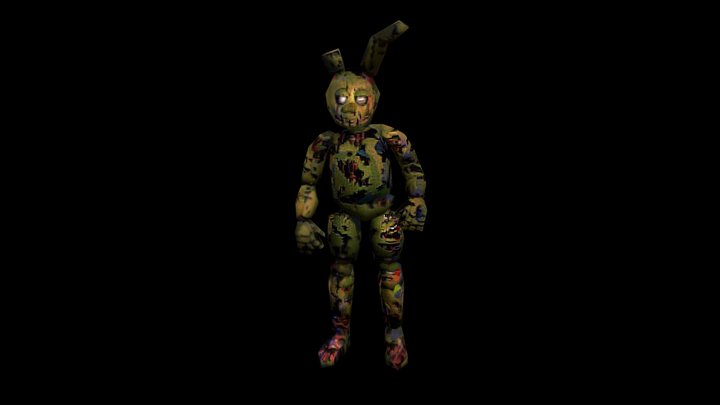 FNAF PSX Springtrap 3D Model