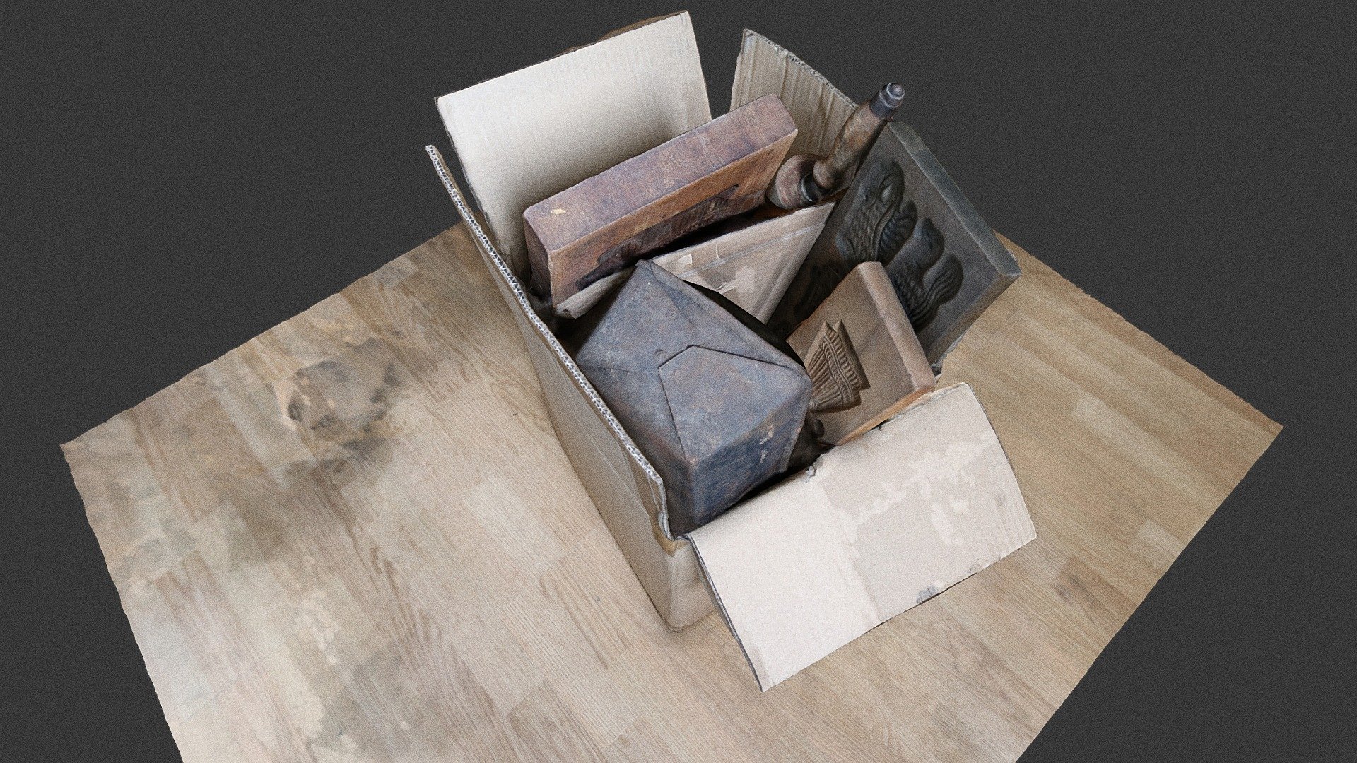 Box with Bakery implements from my dad's attic - Download Free 3D model ...