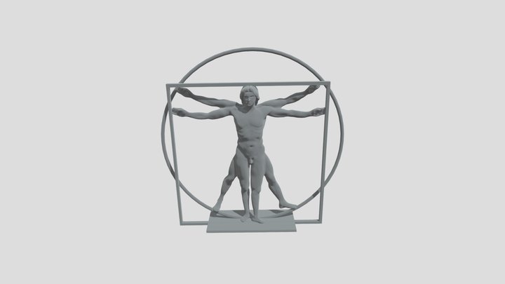 Vitruvian 3D Model