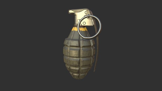 WWII MK2 Grenade 3D Model