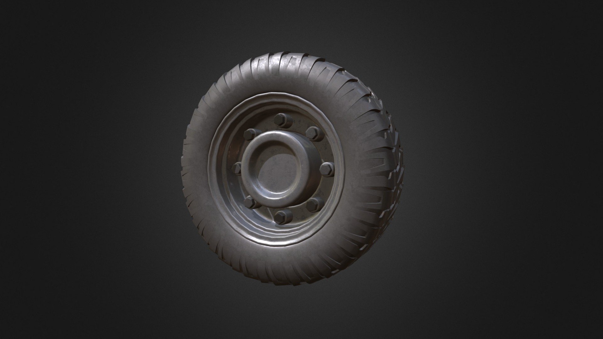 Simple High Poly Wheel