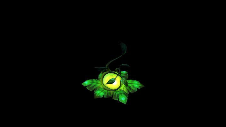 Stylised flower (animation) 3D Model
