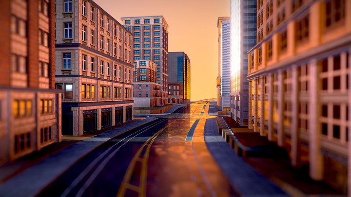 City [for my game] 3D Model