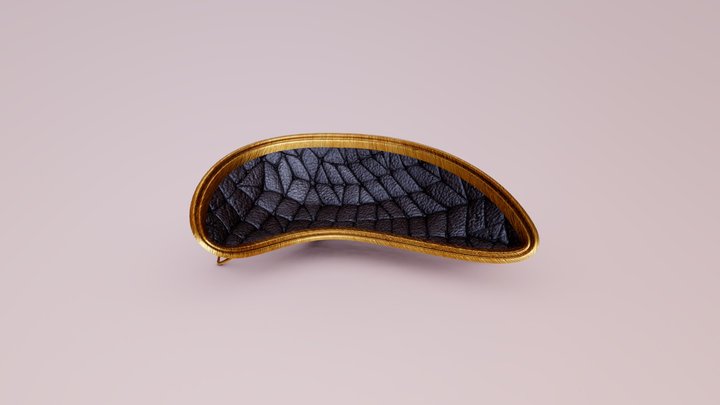 Golden Sofa 3D Model