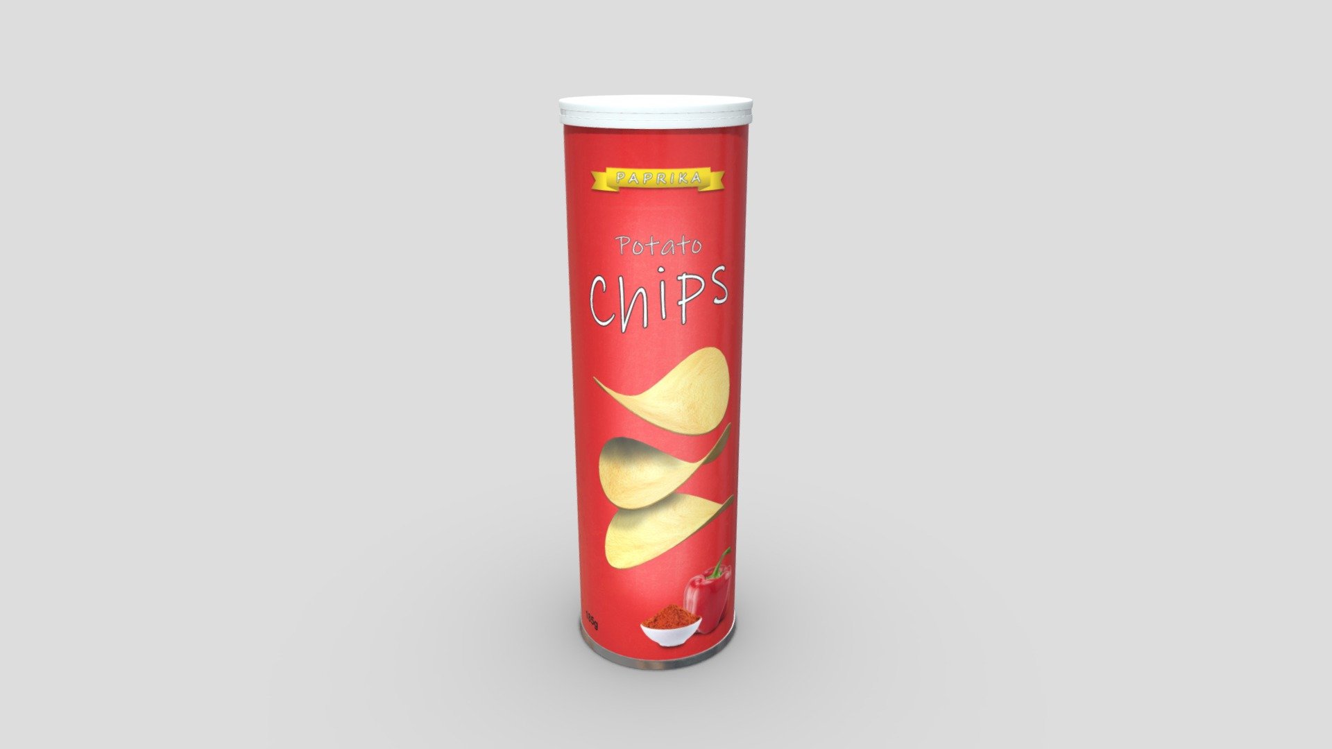 Potato Chips Tube - Buy Royalty Free 3D model by plaggy [27f87c6 ...