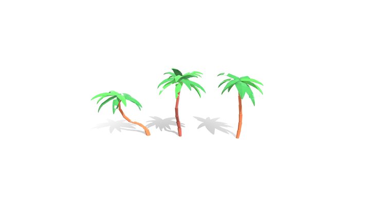 Palm Trees 3D Model