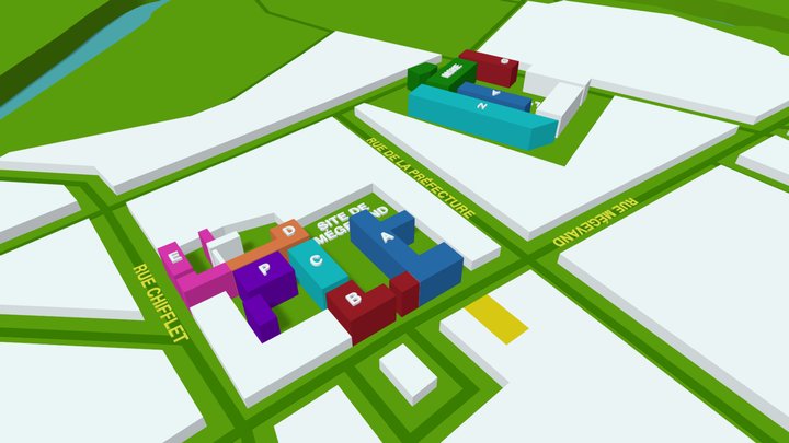UFR SLHS - Besançon 3D Model