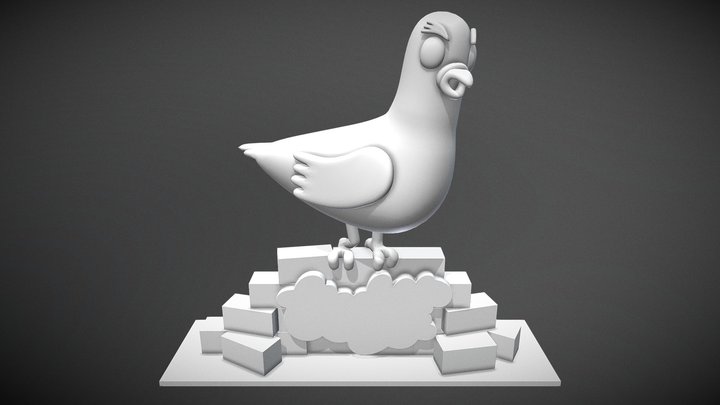 Staple Pigeon 3D Model