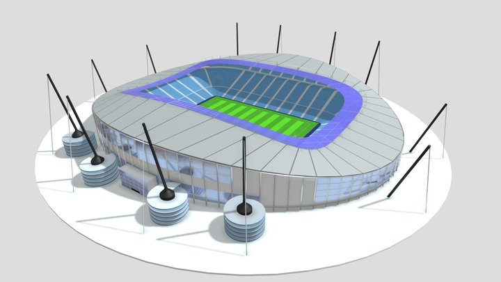 Manchester City - Etihad Stadium 3D 3D Model