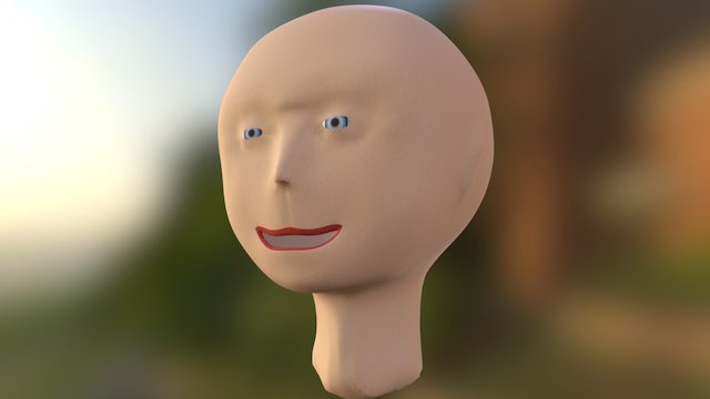 Tête un peu creepy 3D Model